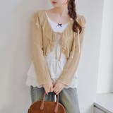 カットジャガードラッフルカーデイガン | RMAF NICE CLAUP / OLIVE des OLIVE | 詳細画像51