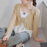 カットジャガードラッフルカーデイガン | RMAF NICE CLAUP / OLIVE des OLIVE | 詳細画像55
