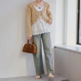カットジャガードラッフルカーデイガン | RMAF NICE CLAUP / OLIVE des OLIVE | 詳細画像58