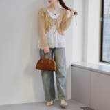カットジャガードラッフルカーデイガン | RMAF NICE CLAUP / OLIVE des OLIVE | 詳細画像59