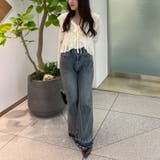 カットジャガードラッフルカーデイガン | RMAF NICE CLAUP / OLIVE des OLIVE | 詳細画像48