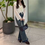 カットジャガードラッフルカーデイガン | RMAF NICE CLAUP / OLIVE des OLIVE | 詳細画像49