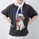 スミクロ | メガネ犬半袖T | NICE CLAUP / OLIVE des OLIVE OUTLET