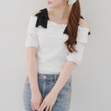 リブ肩リボンオフショル | NICE CLAUP / OLIVE des OLIVE OUTLET | 詳細画像14