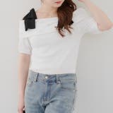 リブ肩リボンオフショル | NICE CLAUP / OLIVE des OLIVE OUTLET | 詳細画像15