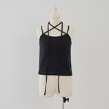 ブラック | 【MARCHES】くるくるホルターキャミ | NICE CLAUP / OLIVE des OLIVE OUTLET