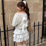 バックリボンオフショルプルオーバー | NICE CLAUP / OLIVE des OLIVE OUTLET | 詳細画像1