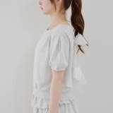 バックリボンオフショルプルオーバー | NICE CLAUP / OLIVE des OLIVE OUTLET | 詳細画像30
