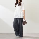 【接触涼感】ペプラムTシャツ | NICE CLAUP / OLIVE des OLIVE OUTLET | 詳細画像4