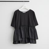 ブラック | 【接触涼感】ペプラムTシャツ | NICE CLAUP / OLIVE des OLIVE OUTLET
