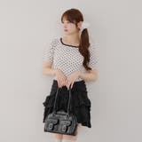 2WAYリンガードット柄Tシャツ | NICE CLAUP / OLIVE des OLIVE OUTLET | 詳細画像2
