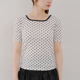 2WAYリンガードット柄Tシャツ | NICE CLAUP / OLIVE des OLIVE OUTLET | 詳細画像10