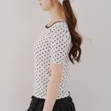 2WAYリンガードット柄Tシャツ | NICE CLAUP / OLIVE des OLIVE OUTLET | 詳細画像11