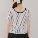2WAYリンガードット柄Tシャツ | NICE CLAUP / OLIVE des OLIVE OUTLET | 詳細画像12