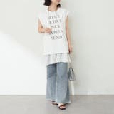 【秋服ジャケットのインナーにも◎】フレンチプリントTシャツ | NICE CLAUP / OLIVE des OLIVE　OUTLET | 詳細画像17 