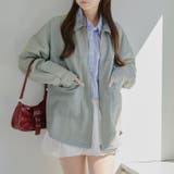 ブルー系 | 【MARCHES】セットアップ対応 デニムZIPブルゾン | NICE CLAUP / OLIVE des OLIVE OUTLET