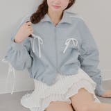 【MARCHES】ライン&リボンブルゾン | NICE CLAUP / OLIVE des OLIVE OUTLET | 詳細画像2