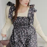 花柄 | 【1枚着でも♪】シャーリングロングワンピース | NICE CLAUP / OLIVE des OLIVE OUTLET