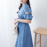 花柄袖開きワンピ | NICE CLAUP / OLIVE des OLIVE OUTLET | 詳細画像1