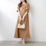 1枚でキマる！パフスリーブキーネックワンピース | NICE CLAUP / OLIVE des OLIVE　OUTLET | 詳細画像10 