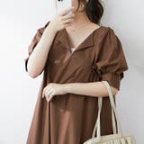 1枚でキマる！パフスリーブキーネックワンピース | NICE CLAUP / OLIVE des OLIVE　OUTLET | 詳細画像3 