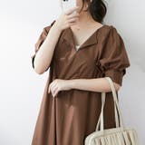 1枚でキマる！パフスリーブキーネックワンピース | NICE CLAUP / OLIVE des OLIVE　OUTLET | 詳細画像16 