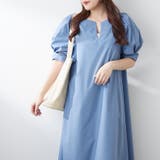 1枚でキマる！パフスリーブキーネックワンピース | NICE CLAUP / OLIVE des OLIVE　OUTLET | 詳細画像22 
