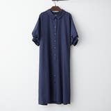 ネイビー | 後レースアップAラインワンピース | NICE CLAUP / OLIVE des OLIVE OUTLET