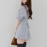 後ろレースアップミニワンピース | NICE CLAUP / OLIVE des OLIVE OUTLET | 詳細画像1
