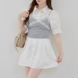 後ろレースアップミニワンピース | NICE CLAUP / OLIVE des OLIVE OUTLET | 詳細画像2