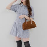 ネイビー | 後ろレースアップミニワンピース | NICE CLAUP / OLIVE des OLIVE OUTLET
