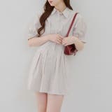 モカ | 後ろレースアップミニワンピース | NICE CLAUP / OLIVE des OLIVE OUTLET