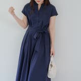 スキッパーフレンチタックワンピース | NICE CLAUP / OLIVE des OLIVE OUTLET | 詳細画像4