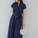 ネイビー | スキッパーフレンチタックワンピース | NICE CLAUP / OLIVE des OLIVE OUTLET