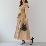 キャメル | スキッパーフレンチタックワンピース | NICE CLAUP / OLIVE des OLIVE OUTLET