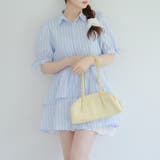 アシメフリルシャツワンピース | NICE CLAUP / OLIVE des OLIVE OUTLET | 詳細画像3