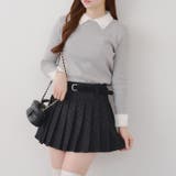 ドットベルト付プリーツミニスカート | NICE CLAUP / OLIVE des OLIVE　OUTLET | 詳細画像8 