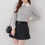 ドットベルト付プリーツミニスカート | NICE CLAUP / OLIVE des OLIVE　OUTLET | 詳細画像9 