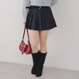 ドットベルト付プリーツミニスカート | NICE CLAUP / OLIVE des OLIVE　OUTLET | 詳細画像30 