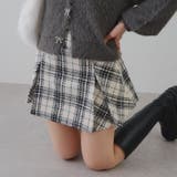 アイボリー | チェックプリーツミニスカート | RMAF NICE CLAUP / OLIVE des OLIVE