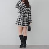 【セットアップ対応】ツイード裾チラリミニスカート | RMAF NICE CLAUP / OLIVE des OLIVE | 詳細画像8