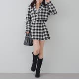 【セットアップ対応】ツイード裾チラリミニスカート | RMAF NICE CLAUP / OLIVE des OLIVE | 詳細画像5