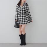 【セットアップ対応】ツイード裾チラリミニスカート | RMAF NICE CLAUP / OLIVE des OLIVE | 詳細画像6