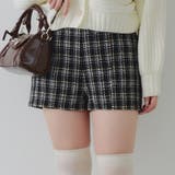 ブラック系 | 【Holiday collection】ツイードショートパンツ | NICE CLAUP / OLIVE des OLIVE　OUTLET