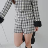 ホワイト系 | 【Holiday collection】ツイードショートパンツ | NICE CLAUP / OLIVE des OLIVE　OUTLET