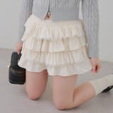 アイボリー | レースフリルミニスカート | NICE CLAUP / OLIVE des OLIVE OUTLET