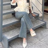 【@reve.perle_企画】後レースアップフレアデニムパンツ | RMAF NICE CLAUP / OLIVE des OLIVE | 詳細画像6