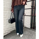 脇レースアップフレアパンツ | NICE CLAUP / OLIVE des OLIVE　OUTLET | 詳細画像2 