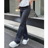 脇レースアップフレアパンツ | NICE CLAUP / OLIVE des OLIVE　OUTLET | 詳細画像21 