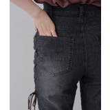 脇レースアップフレアパンツ | NICE CLAUP / OLIVE des OLIVE　OUTLET | 詳細画像36 